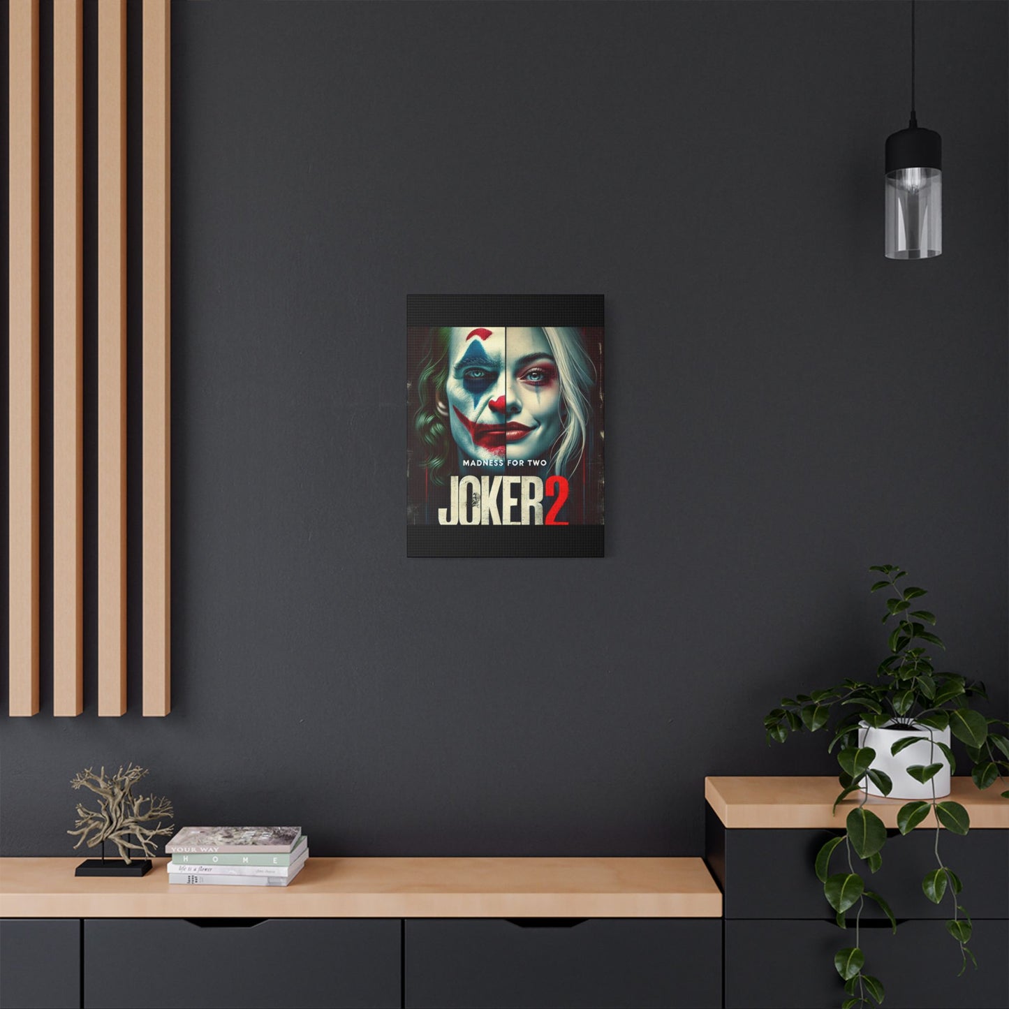 Madness for Two - Joker & Harley Canvas Art - Satin Canvas, Stretched