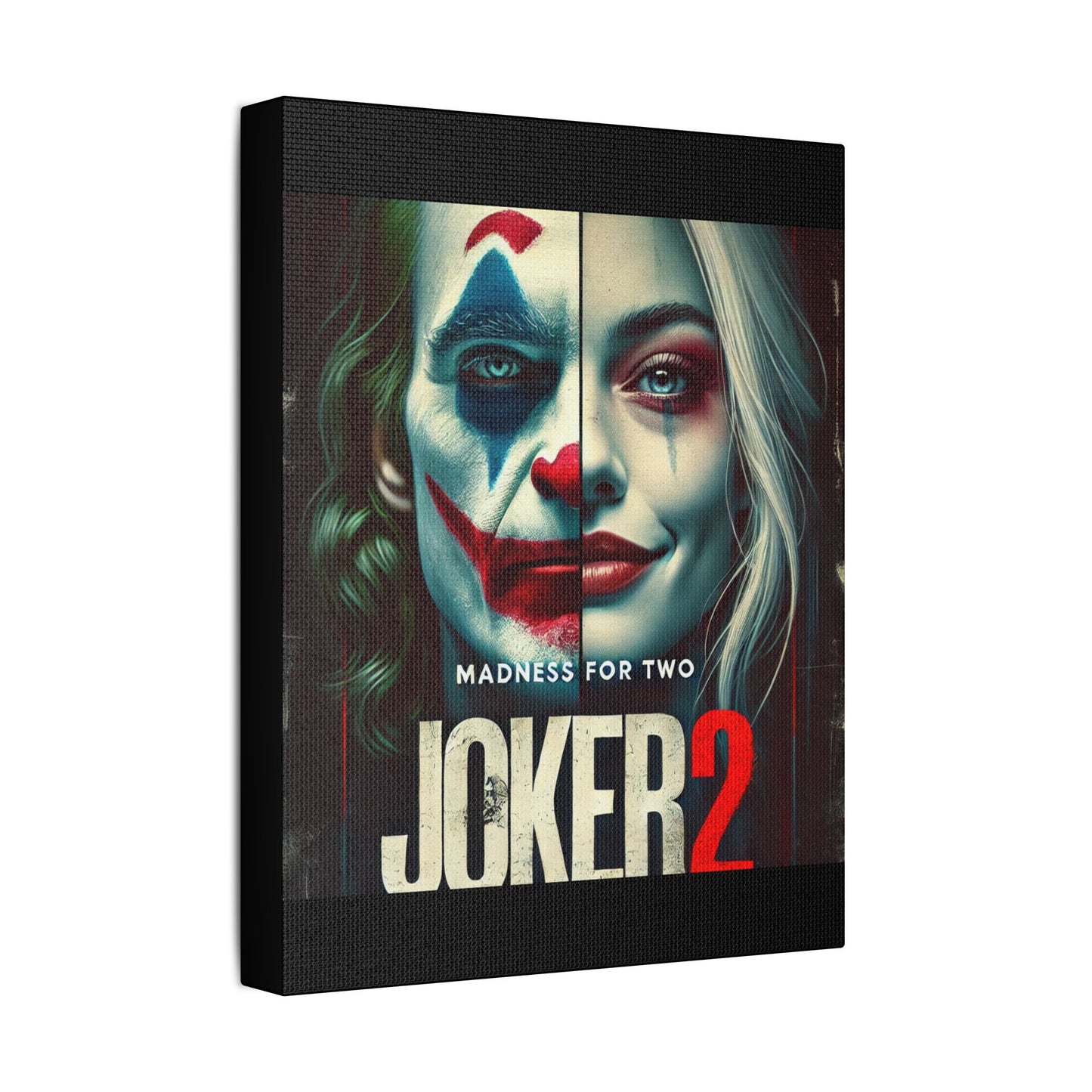 Madness for Two - Joker & Harley Canvas Art - Satin Canvas, Stretched