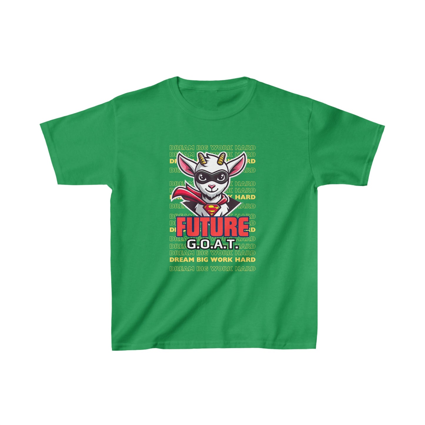 "Future GOAT" - Irish Green - Kids' Motivational Exam Prep T-Shirt