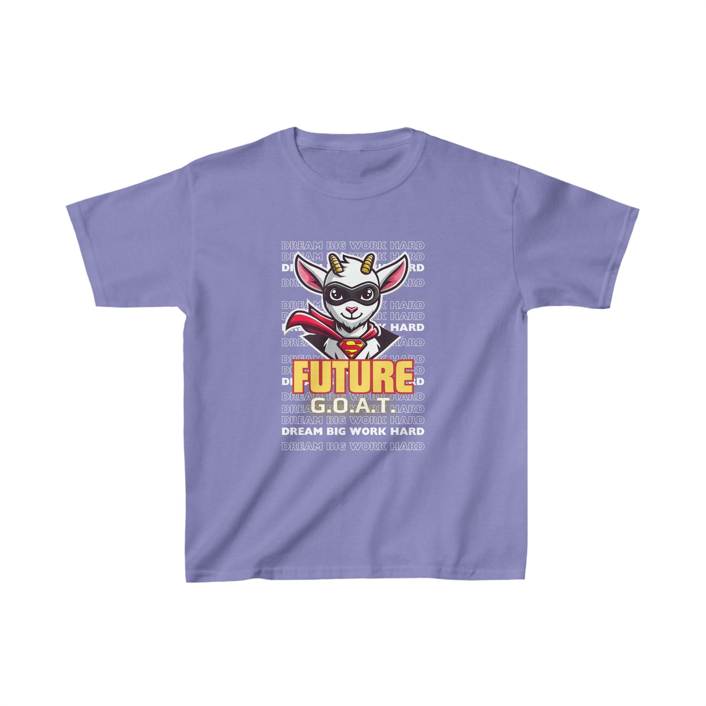 "Future GOAT" - Violet Purple - Kids' Motivational Exam Prep T-Shirt