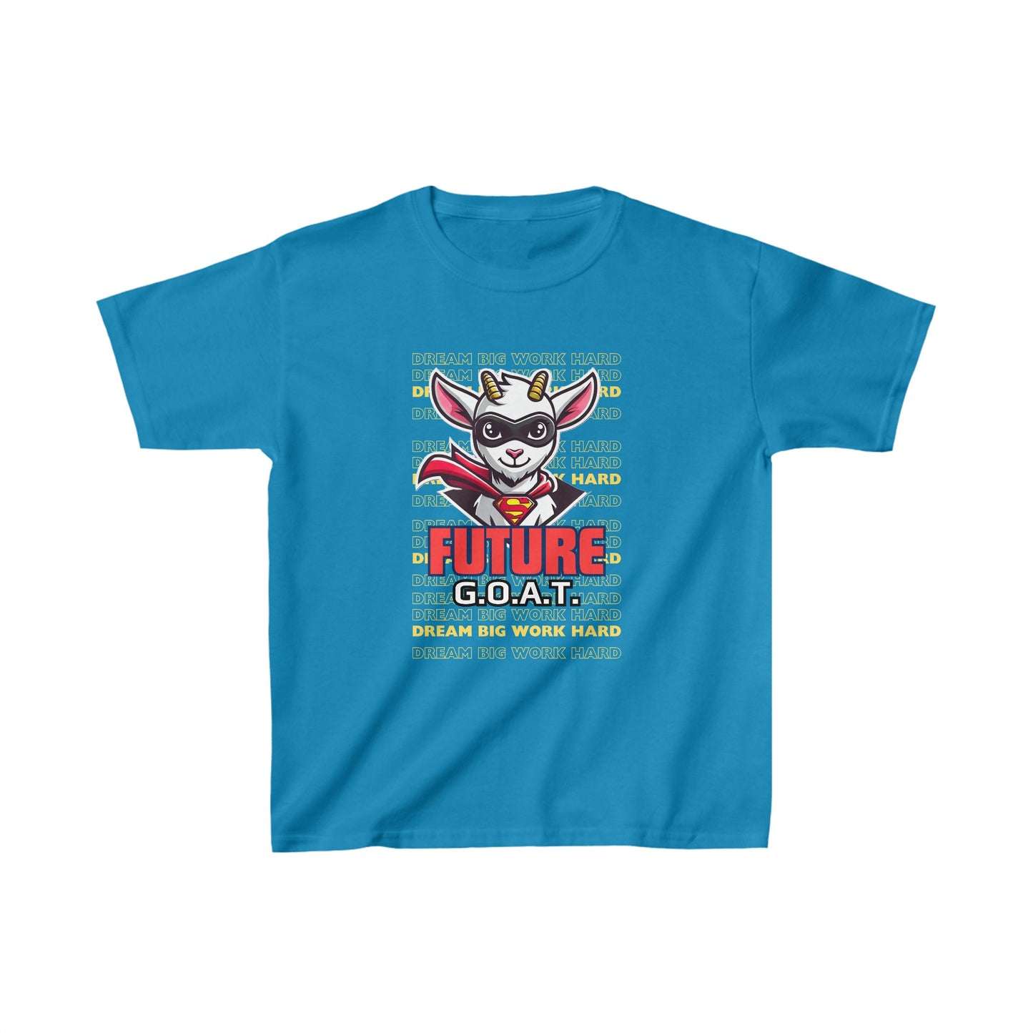 "Future GOAT" - Sapphire Blue - Kids' Motivational Exam Prep T-Shirt