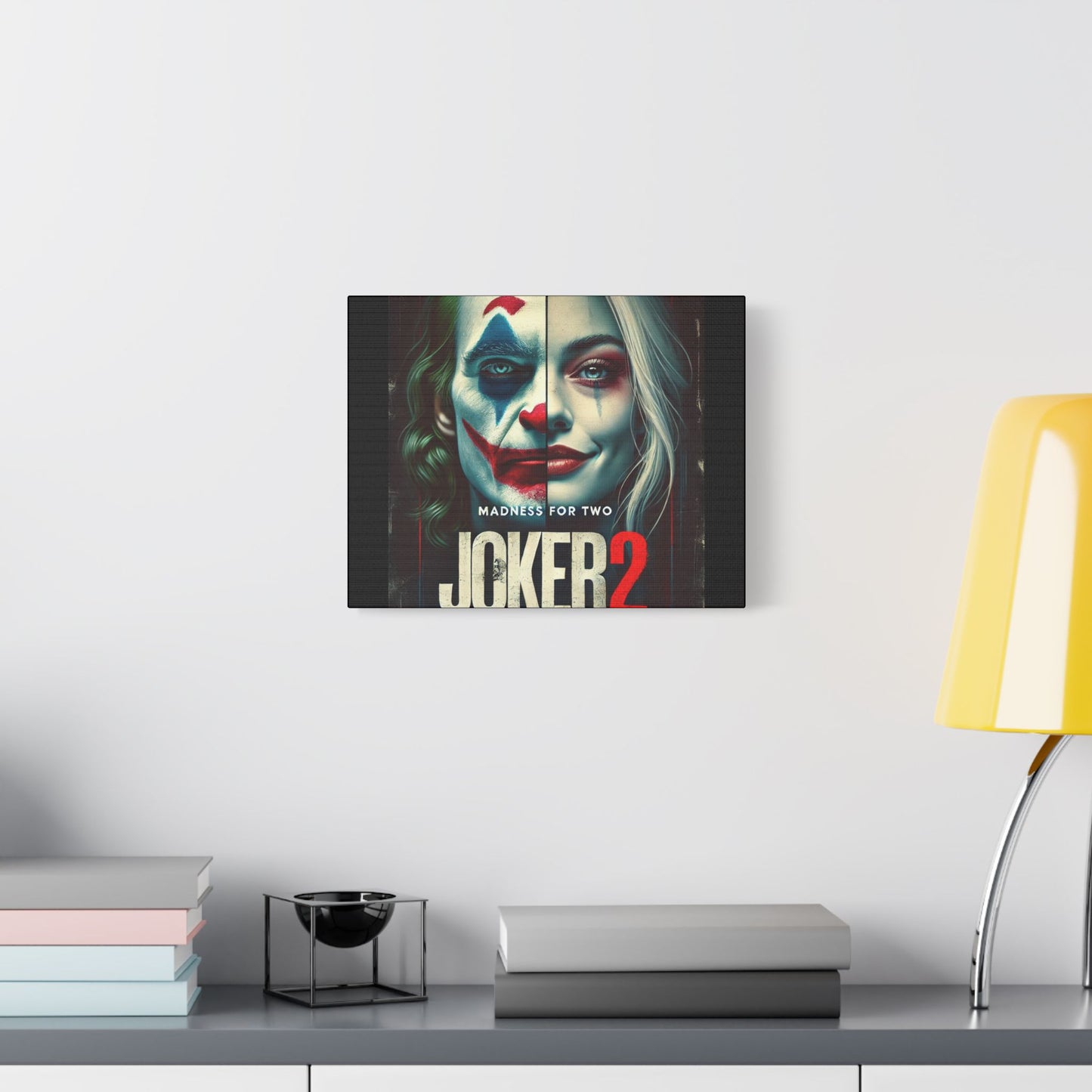 Madness for Two - Joker & Harley Canvas Art - Satin Canvas, Stretched