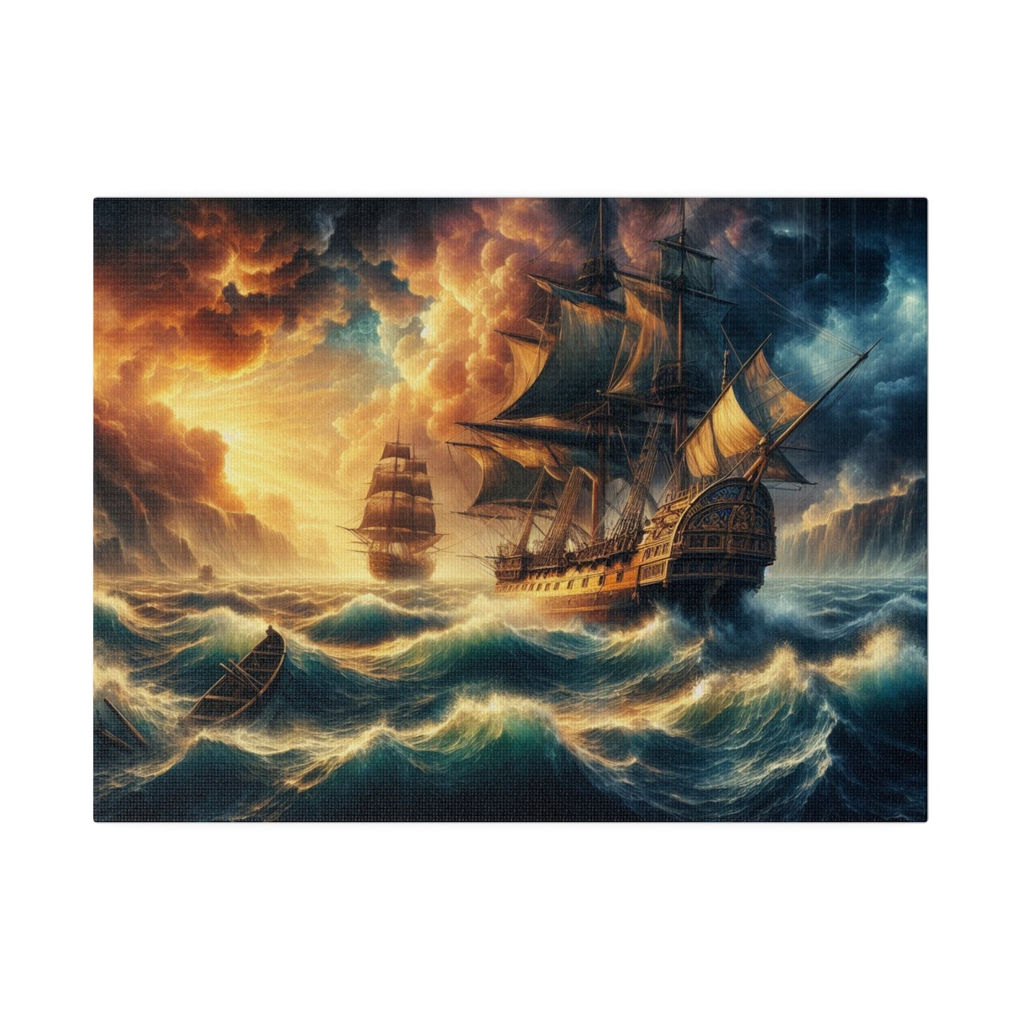 Tempest Voyage - Matte Canvas, Stretched, Home Decoration, Living Room, Study Room, Gift Idea