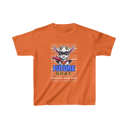 "Future GOAT" - Orange - Kids' Motivational Exam Prep T-Shirt