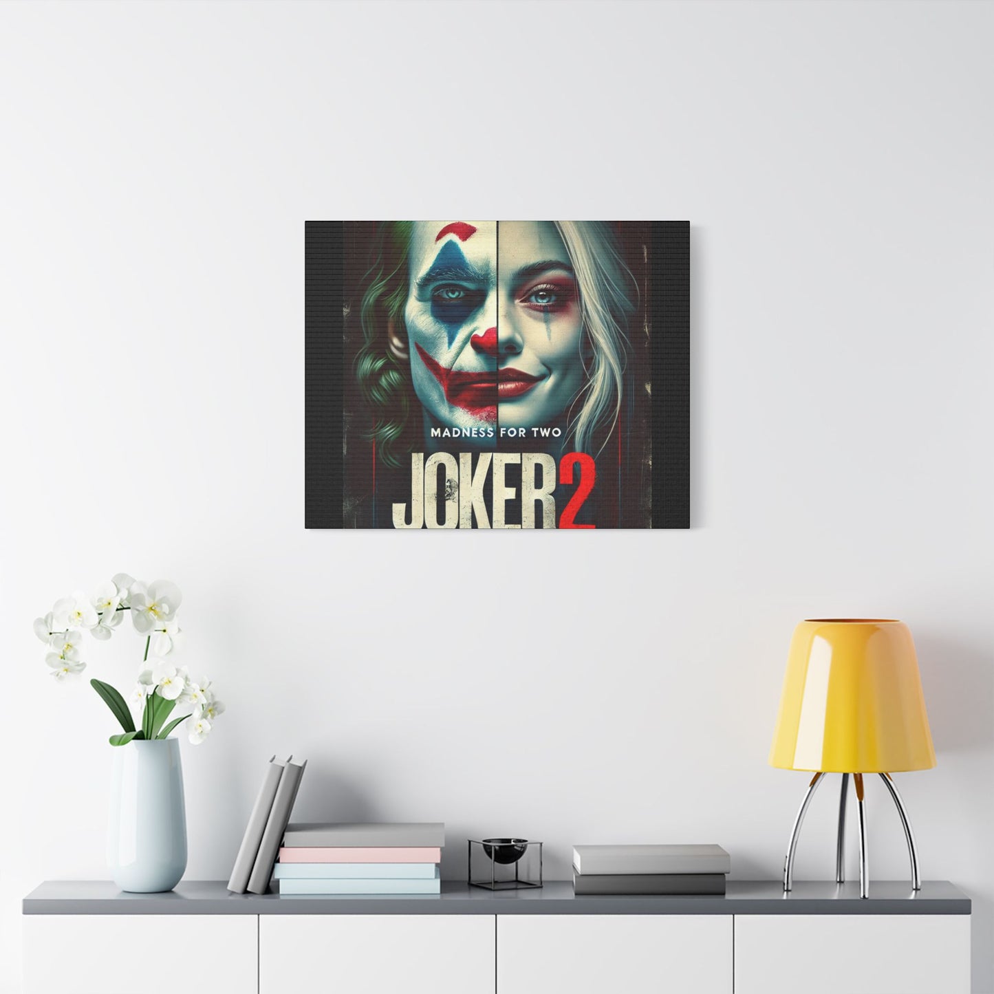 Madness for Two - Joker & Harley Canvas Art - Satin Canvas, Stretched