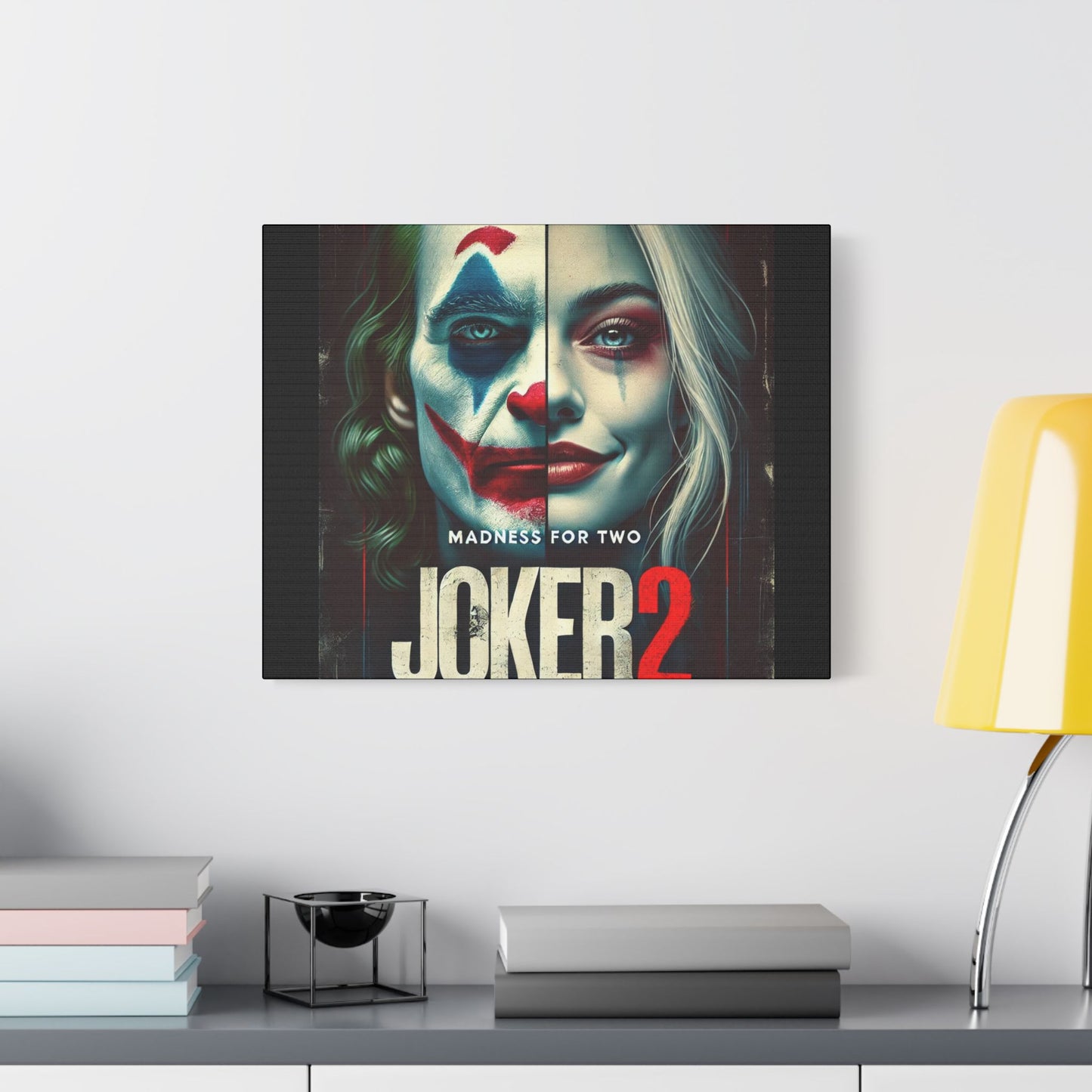 Madness for Two - Joker & Harley Canvas Art - Satin Canvas, Stretched