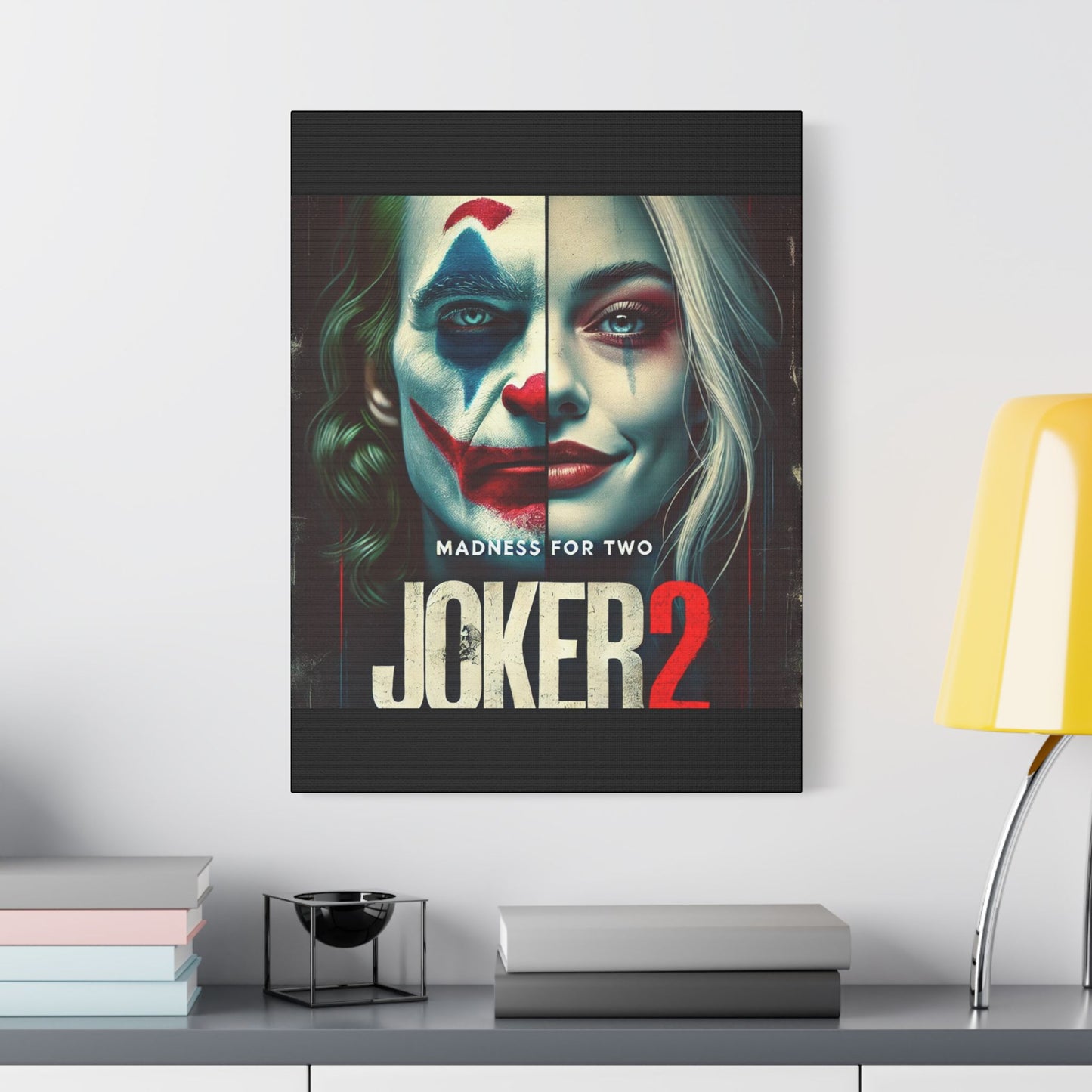 Madness for Two - Joker & Harley Canvas Art - Satin Canvas, Stretched