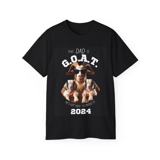 This Dad Is GOAT - G.O.A.T. Series Tee, 8 Sizes Ultra Cotton T-Shirt, Gift for Father's Day
