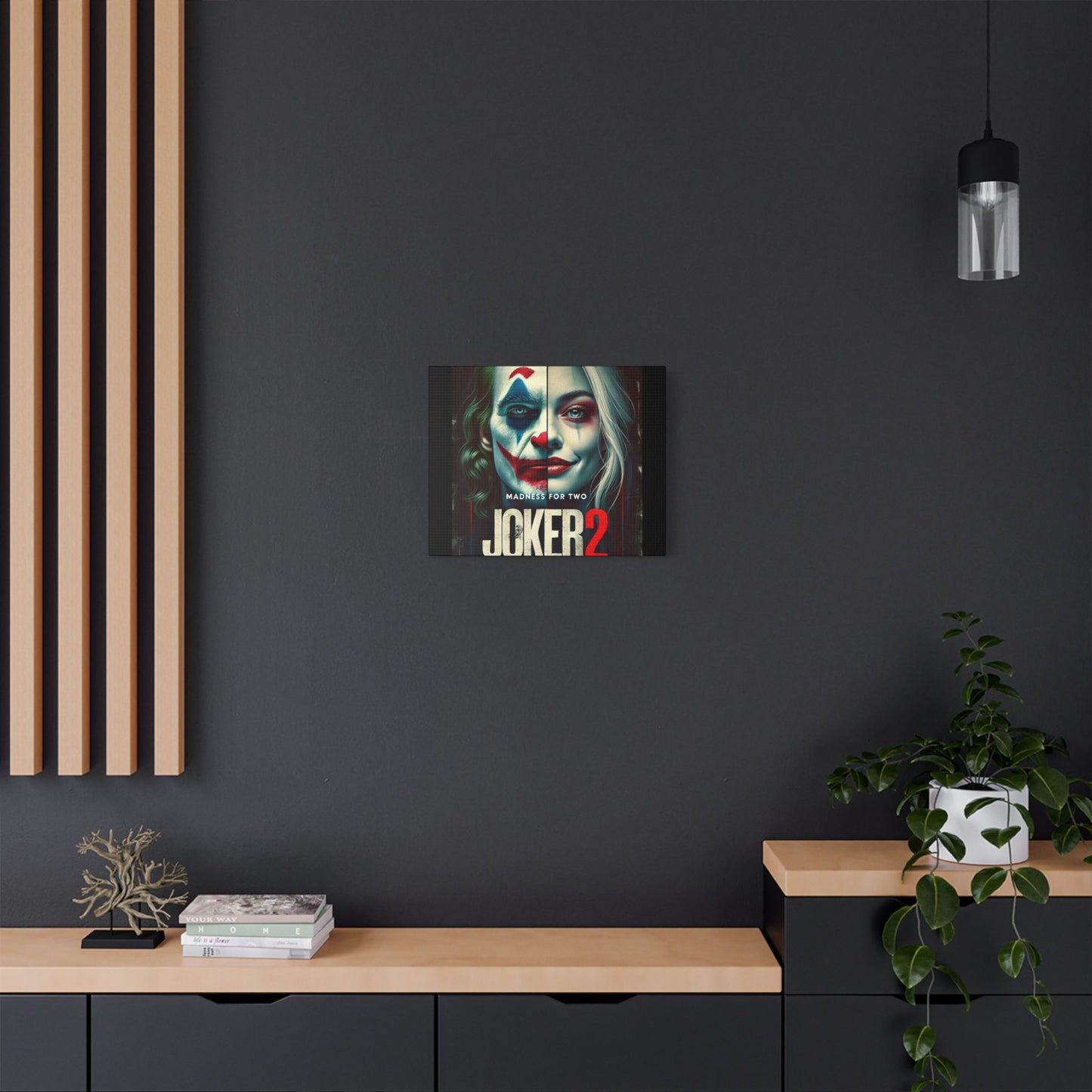 Madness for Two - Joker & Harley Canvas Art - Satin Canvas, Stretched