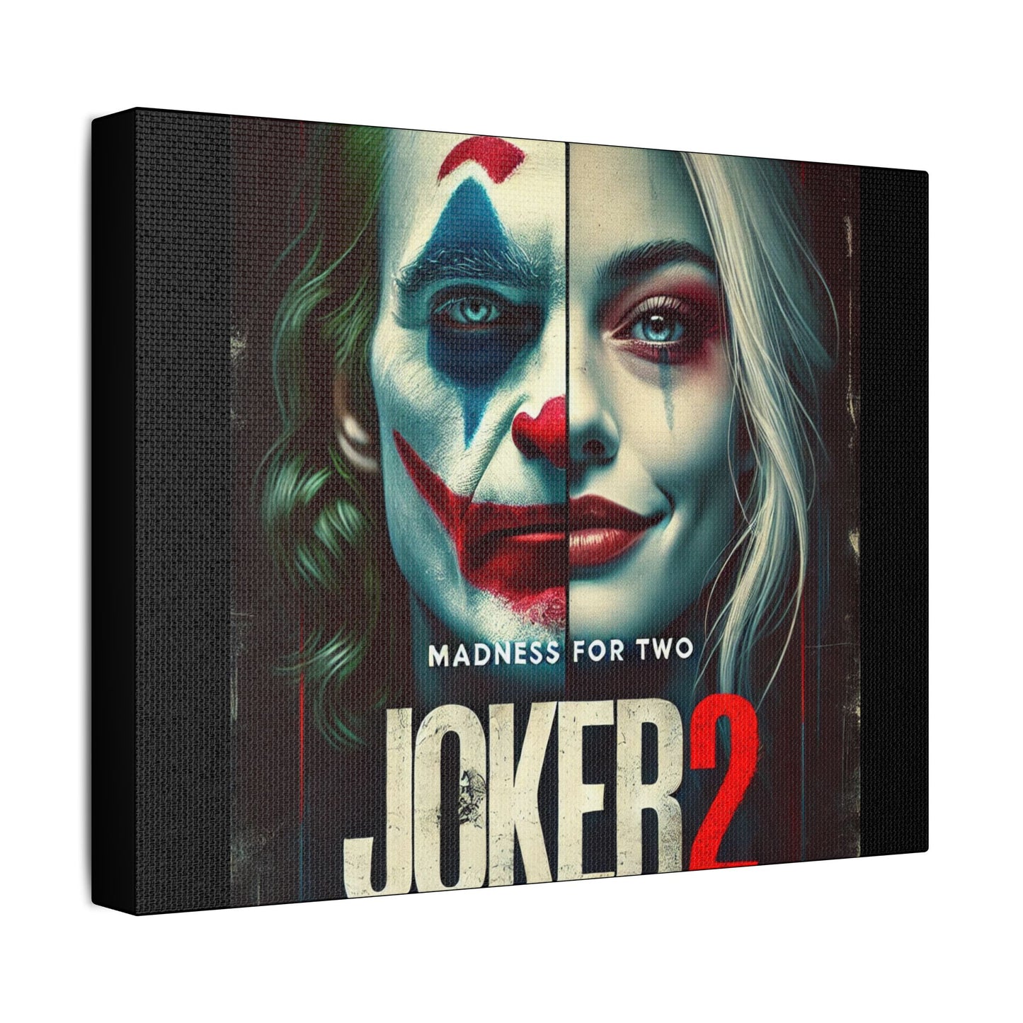 Madness for Two - Joker & Harley Canvas Art - Satin Canvas, Stretched