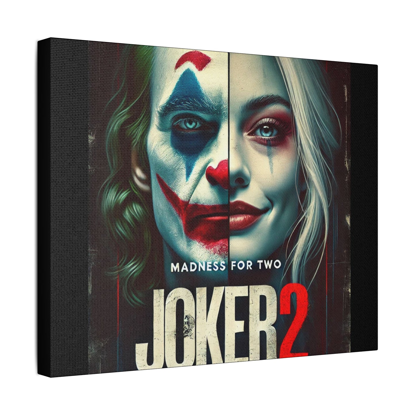 Madness for Two - Joker & Harley Canvas Art - Satin Canvas, Stretched