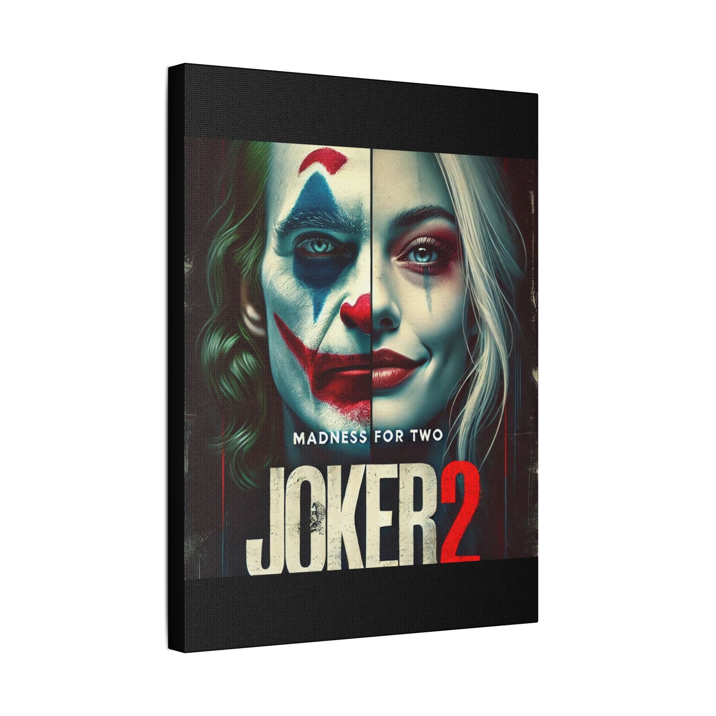 Madness for Two - Joker & Harley Canvas Art - Satin Canvas, Stretched