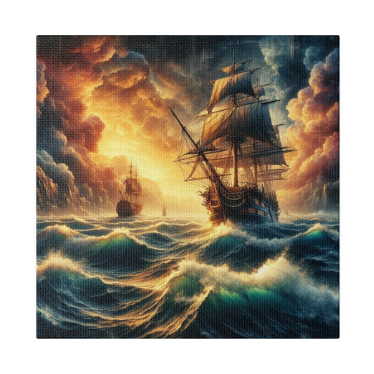 Tempest Voyage - Matte Canvas, Stretched, Home Decoration, Living Room, Study Room, Gift Idea