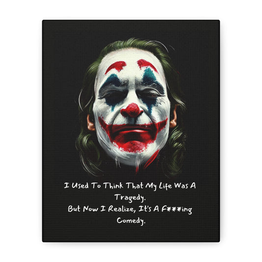 Life's Comedy Canvas Art - Joker Inspired - Matte Canvas, Stretched, 1.25"