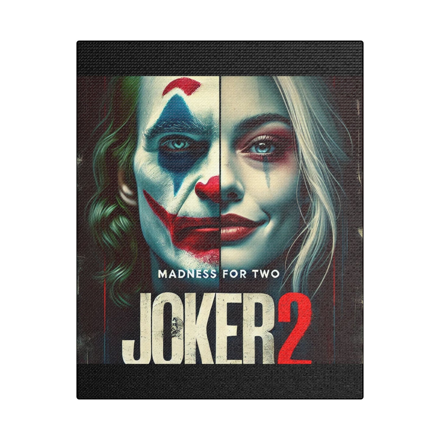 Madness for Two - Joker & Harley Canvas Art - Satin Canvas, Stretched