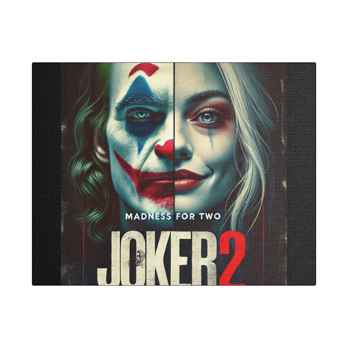 Madness for Two - Joker & Harley Canvas Art - Satin Canvas, Stretched