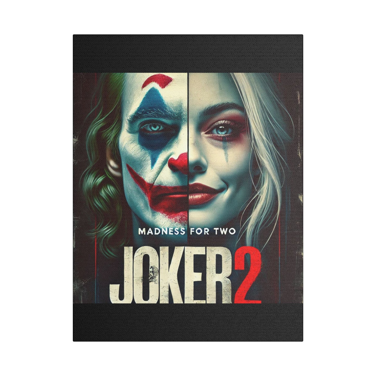 Madness for Two - Joker & Harley Canvas Art - Satin Canvas, Stretched