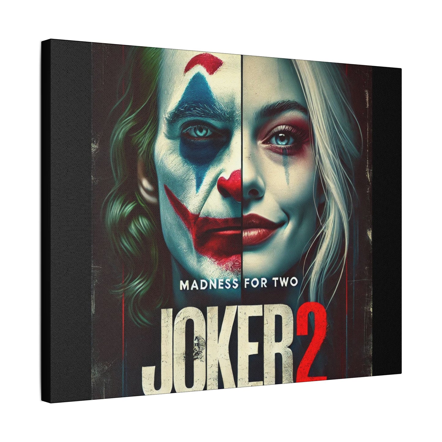 Madness for Two - Joker & Harley Canvas Art - Satin Canvas, Stretched