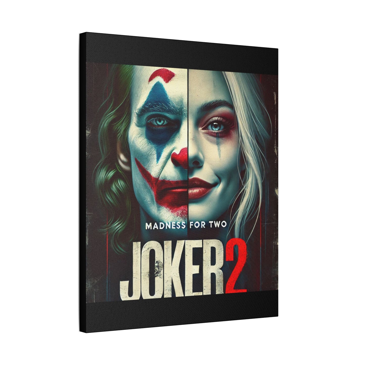 Madness for Two - Joker & Harley Canvas Art - Satin Canvas, Stretched