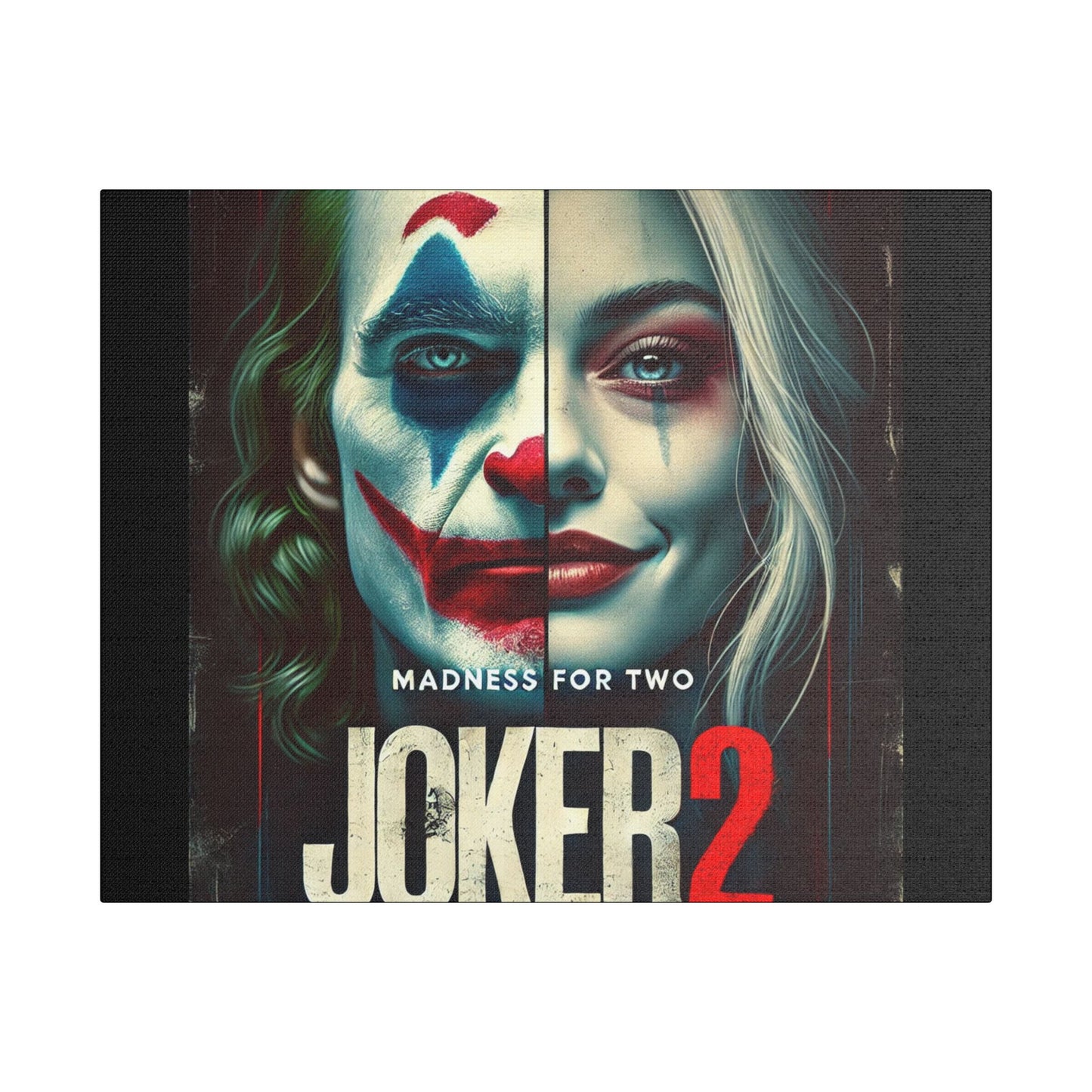 Madness for Two - Joker & Harley Canvas Art - Satin Canvas, Stretched