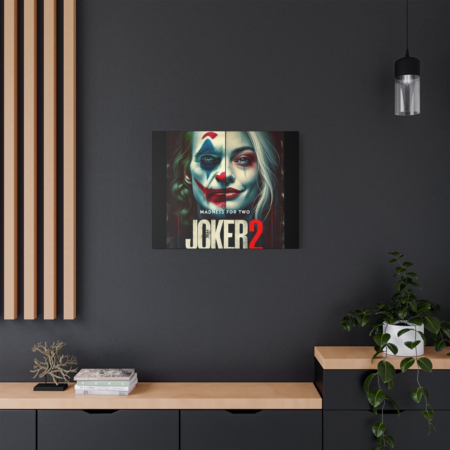 Madness for Two - Joker & Harley Canvas Art - Satin Canvas, Stretched