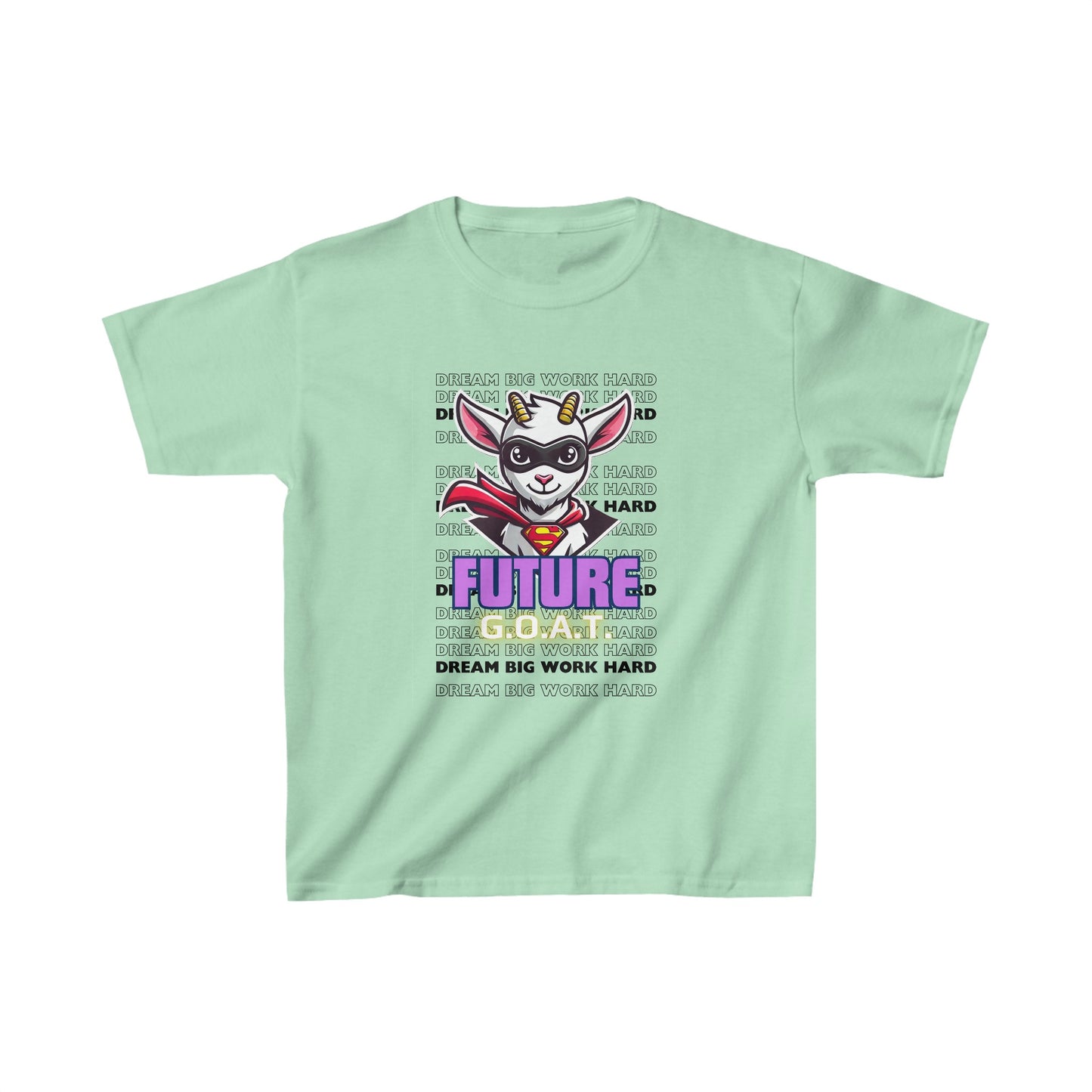 "Future GOAT" - Mint Green - Kids' Motivational Exam Prep T-Shirt