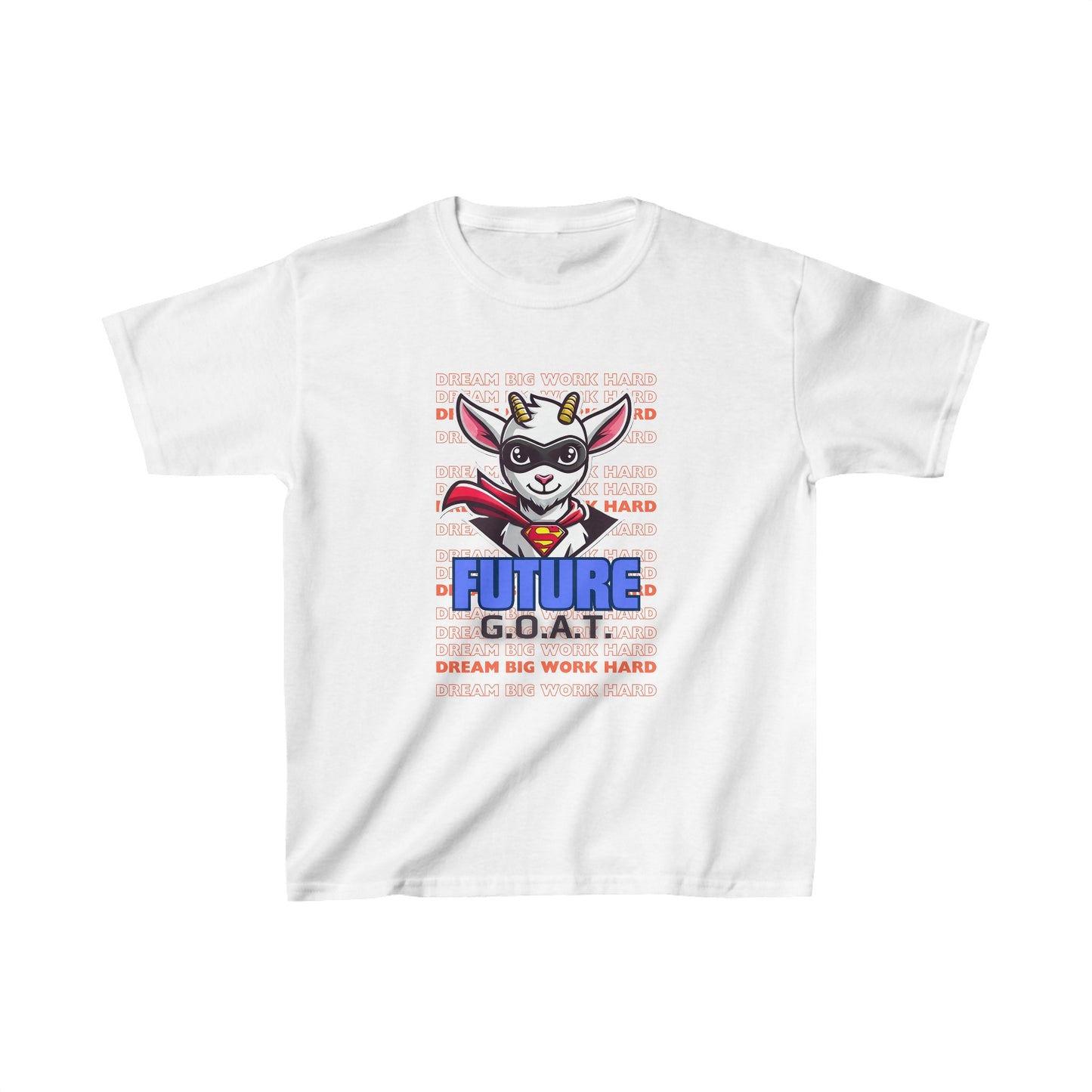 "Future GOAT" - White - Kids' Motivational Exam Prep T-Shirt