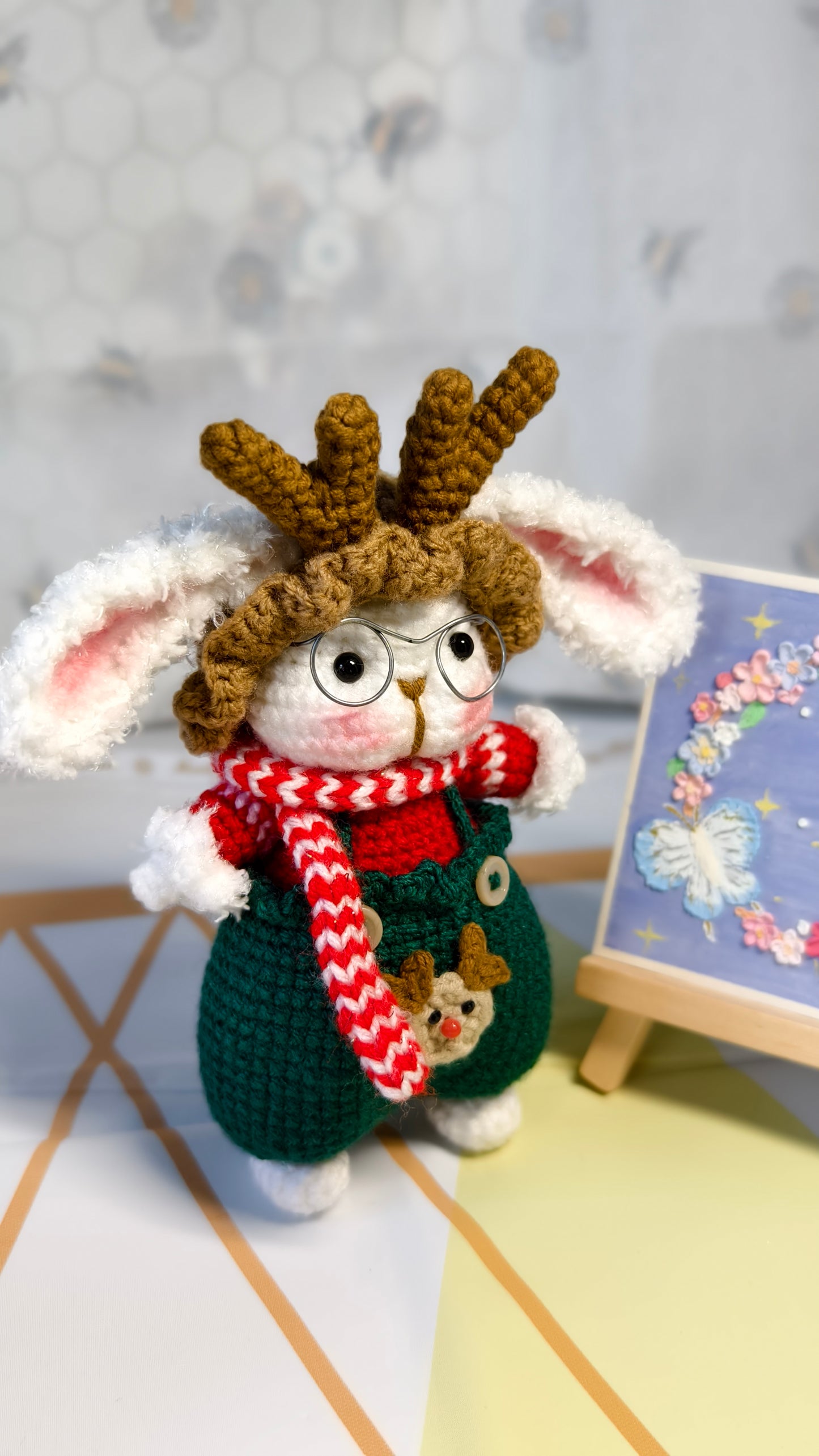 Mopsy the Christmas Bunny – Your Handmade Holiday Buddy | Crochet Toy